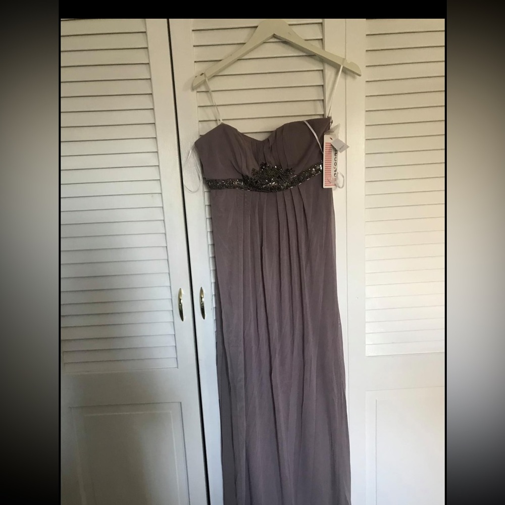 Strapless prom dress